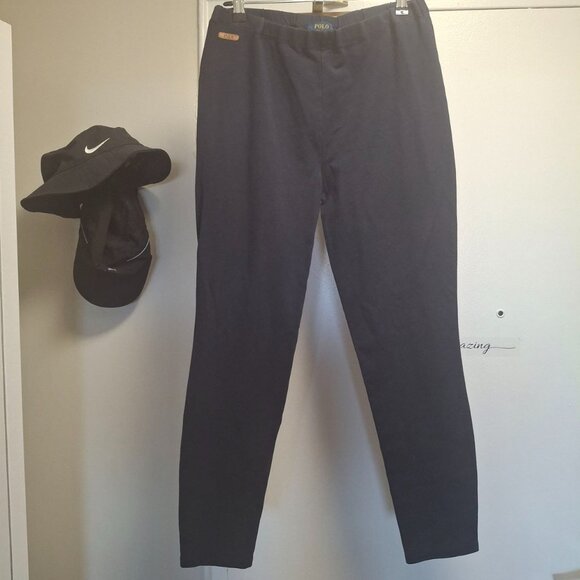 Polo Ralph Lauren Women's Navy Knit Pants  Size Small (S)  Smooth, Pocketless - Picture 8 of 9